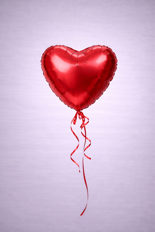 Heliumballon – rotes Herz